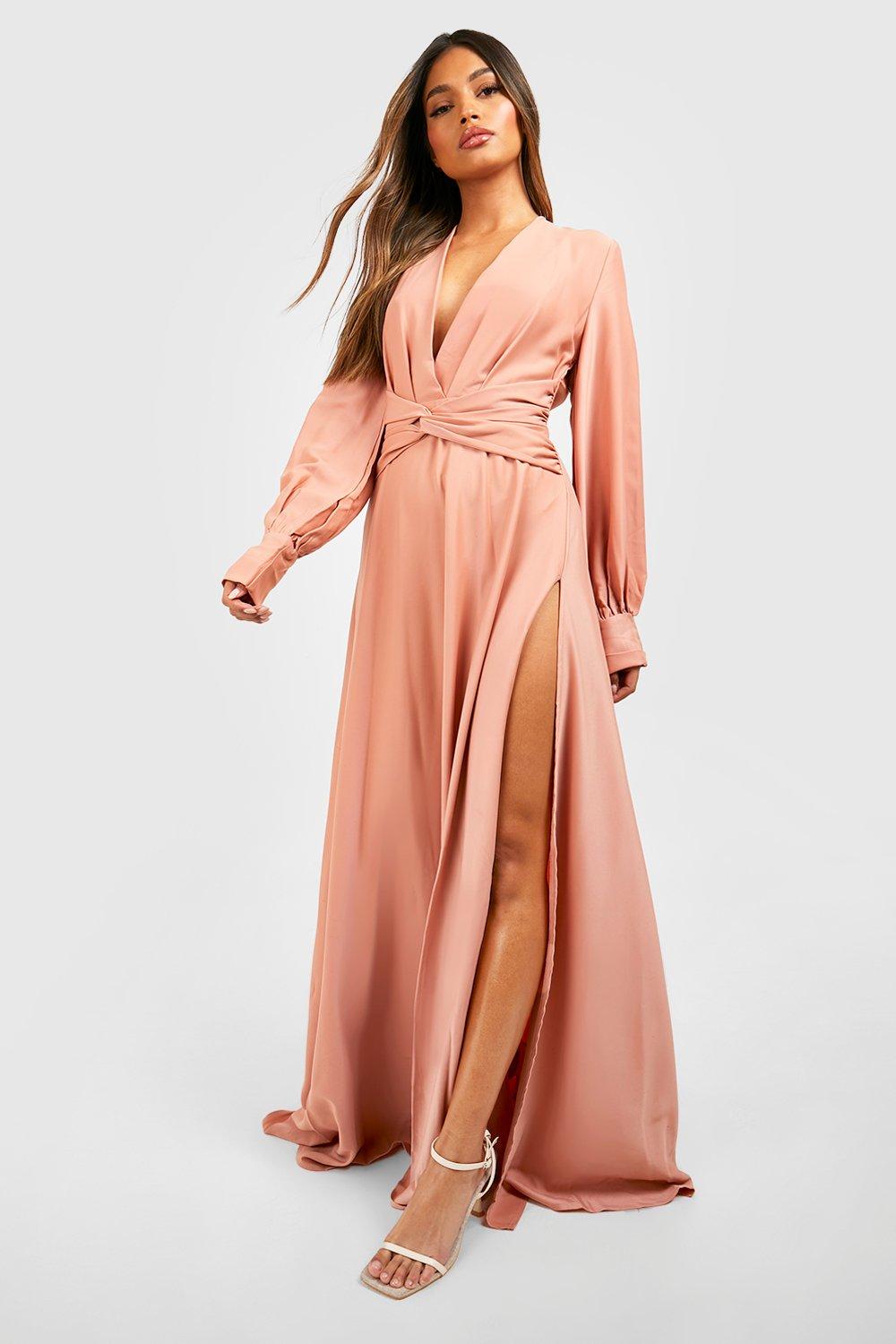 Boohoo pink best sale bridesmaid dresses