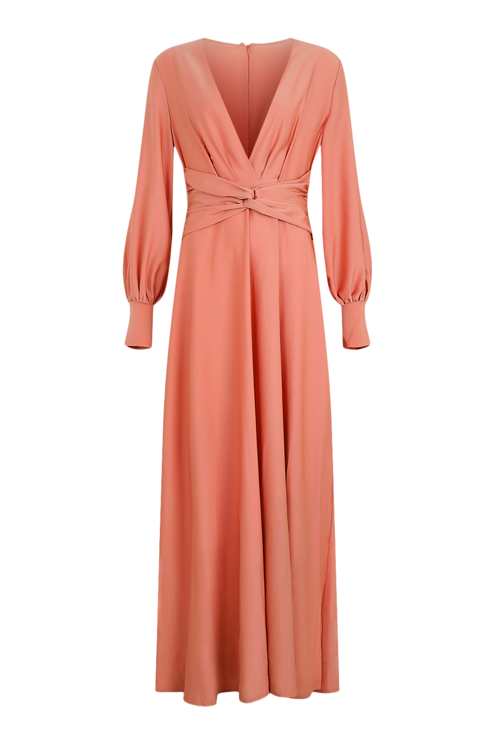 Robe de demoiselle d honneur longue et torsad e boohoo