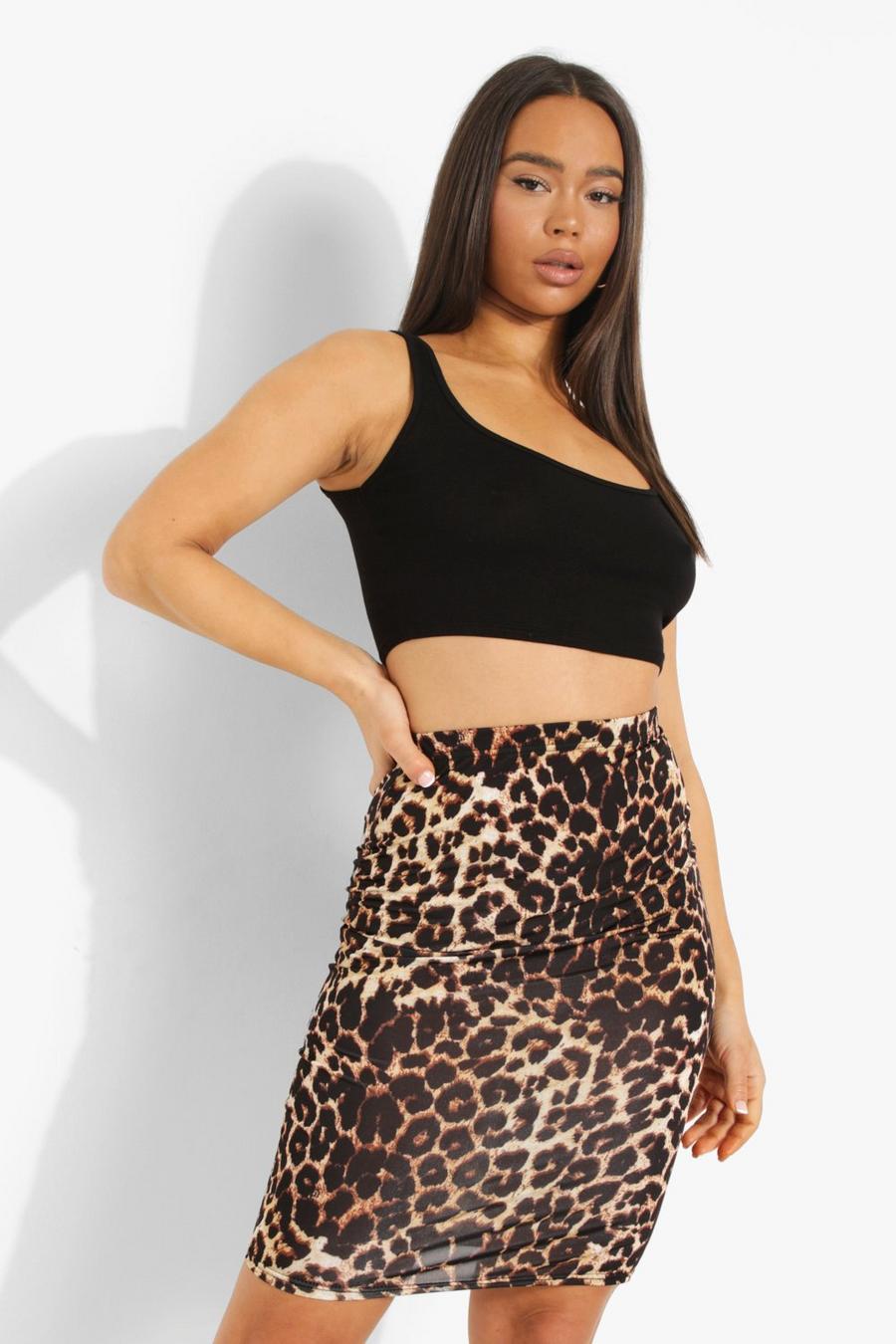 Leopard Midi Skirt image number 1