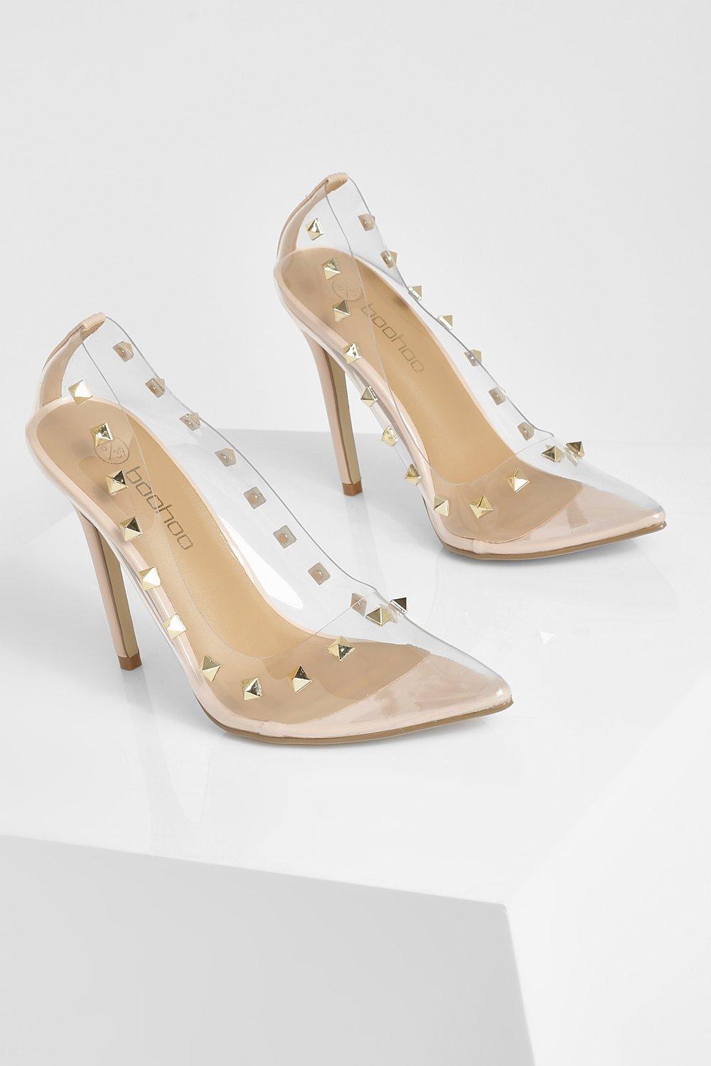 Escarpins transparents a strass boohoo FR