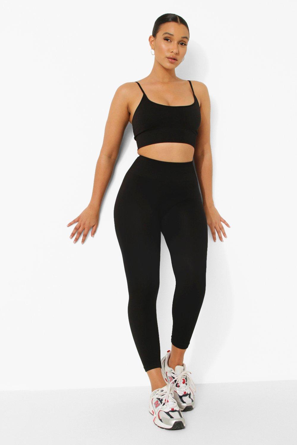 Ribbed sales active leggings