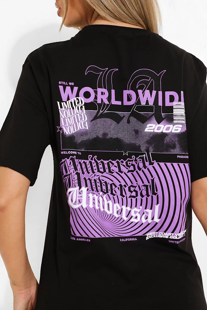 Worldwide Back Print Oversized T-shirt