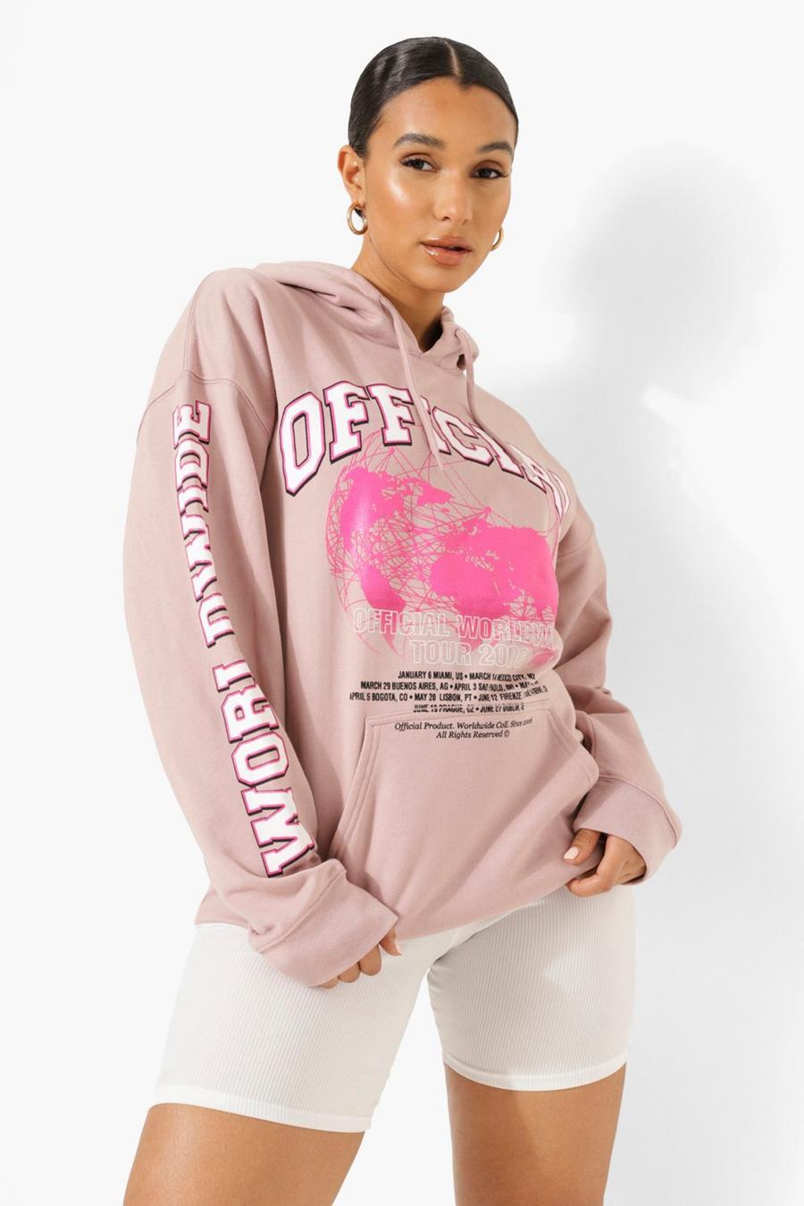 Dusky pink Official Worldwide Oversize hoodie image number 1