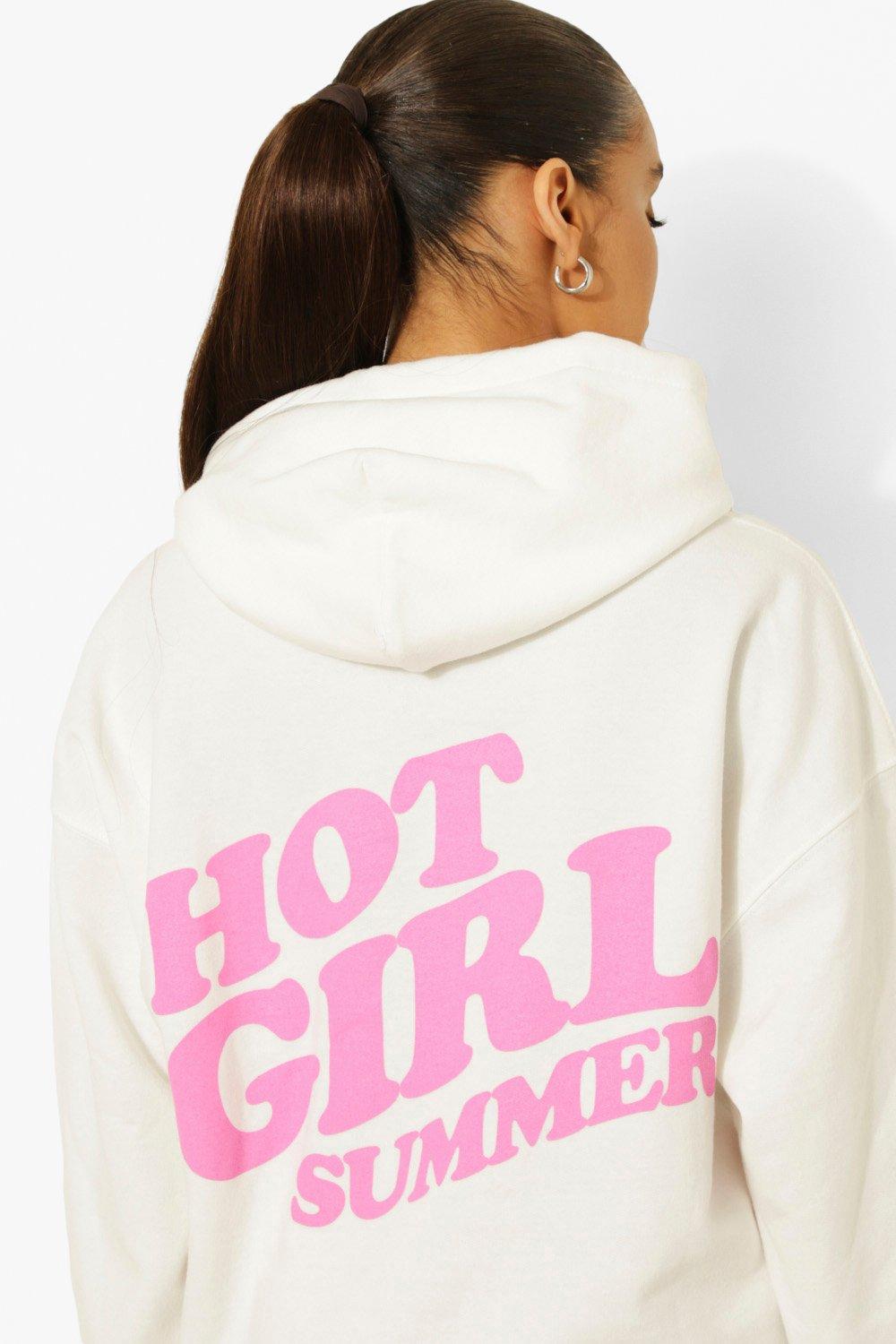 Womens store slogan hoodie