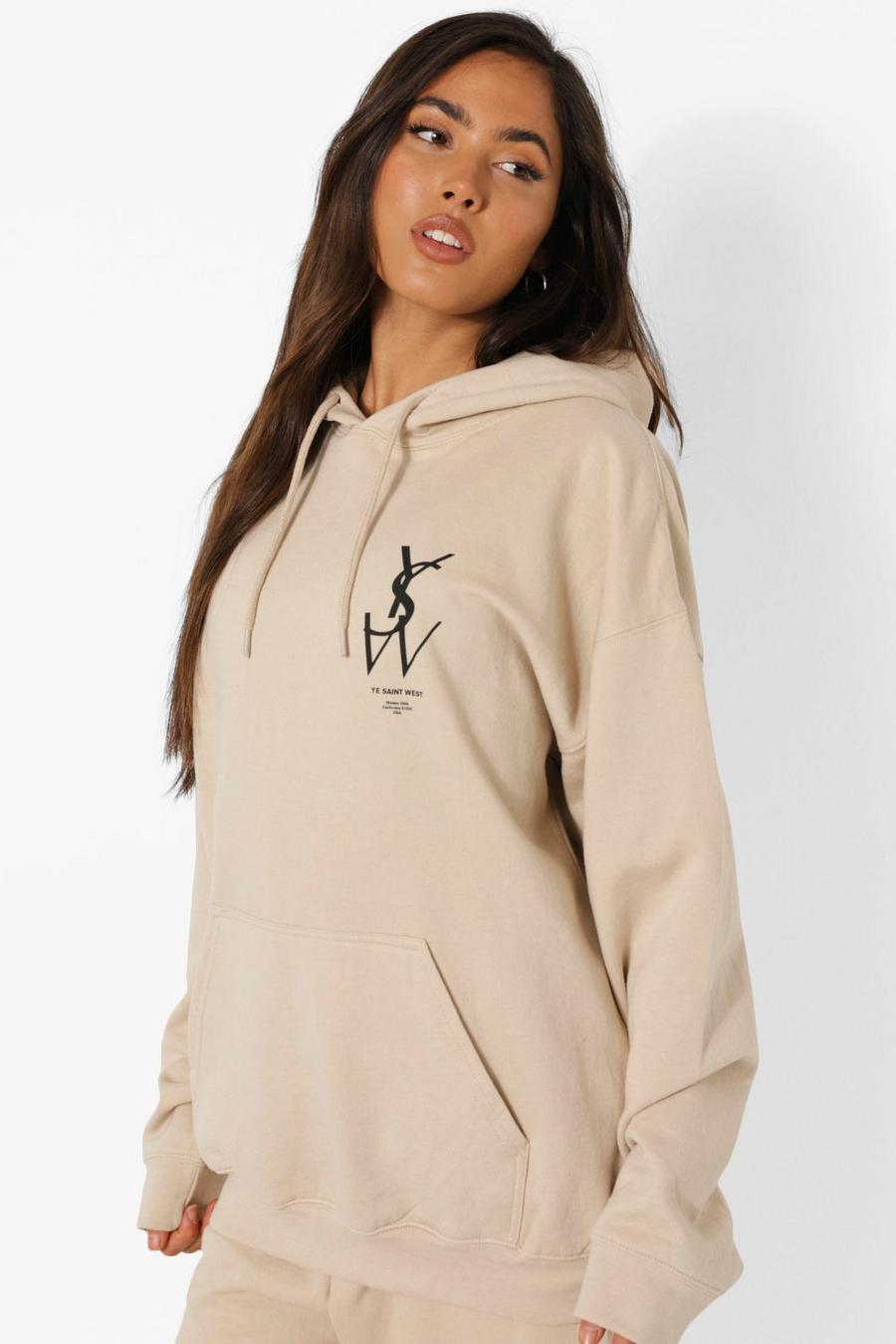 Sand YSW Oversize hoodie image number 1