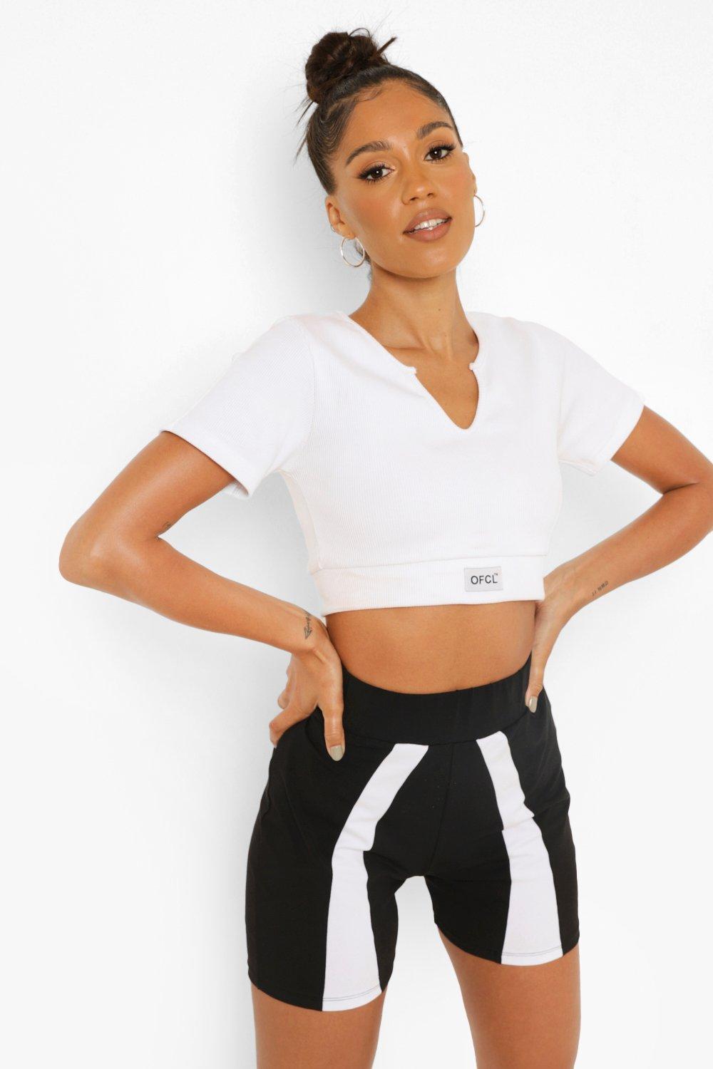 Color block deals biker shorts