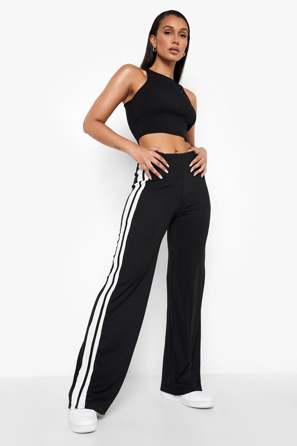 Stripe Wide Leg Pants