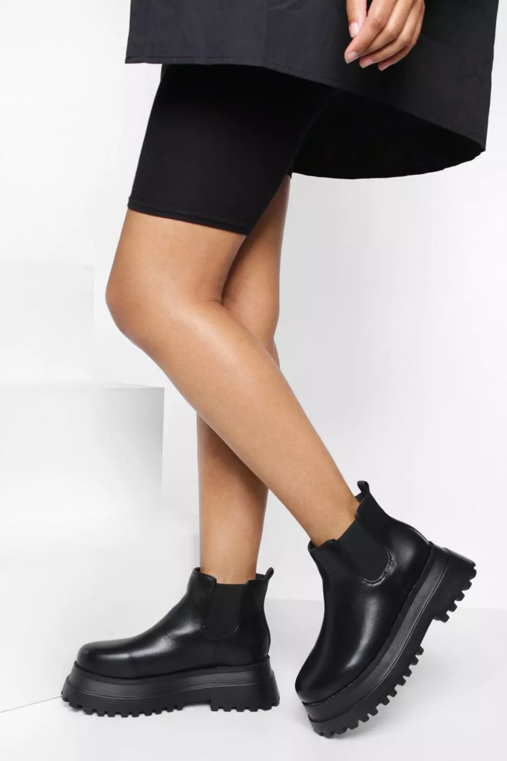 Lagring plantageejer skruenøgle Wide Width Extreme Chunky Chelsea Ankle Boot | boohoo