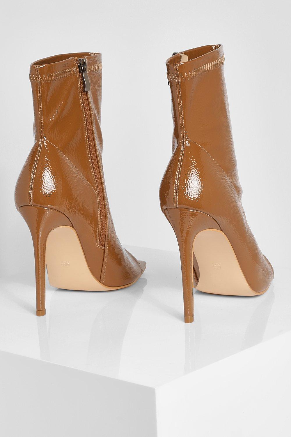 Boohoo peep sale toe boots