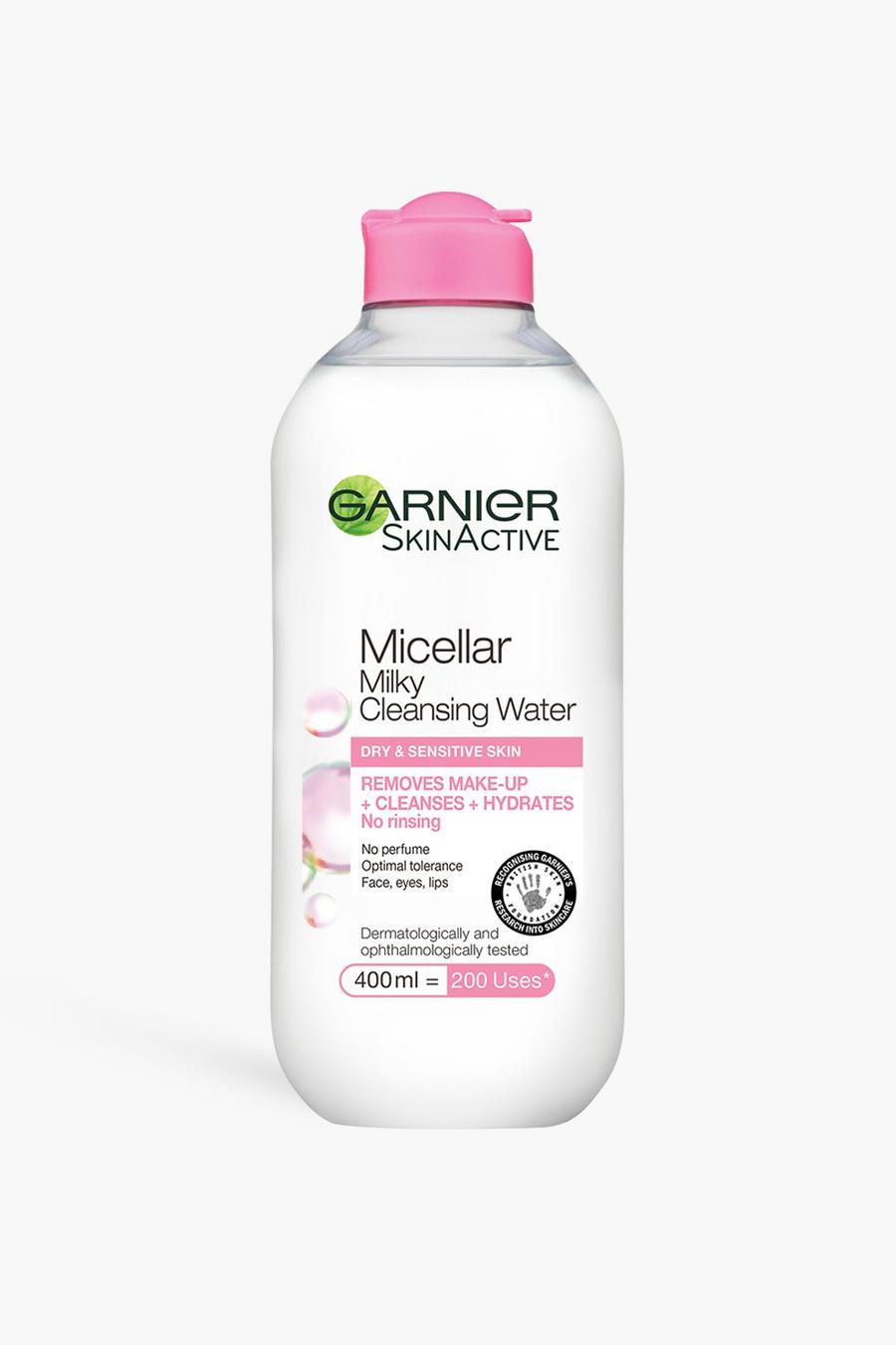 Agua micelar limpiadora con leche hidratante de Garnier, Rosa