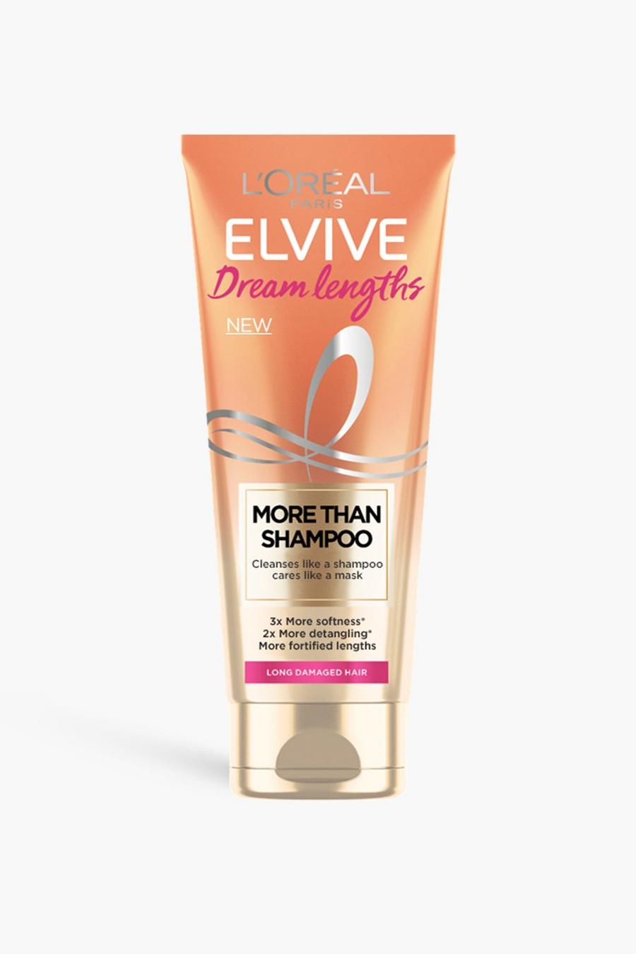L'Oreal Elvive Dream Lengths Shampoo per capelli lunghi, Bianco blanco