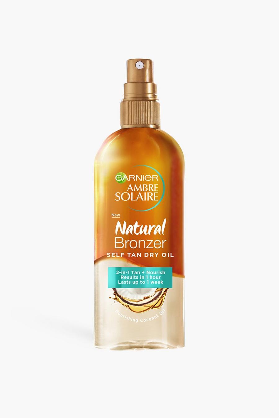 Clear transparent Garnier Ambre Solaire Natural Bronzer Self Tan Dry Oil 150ml