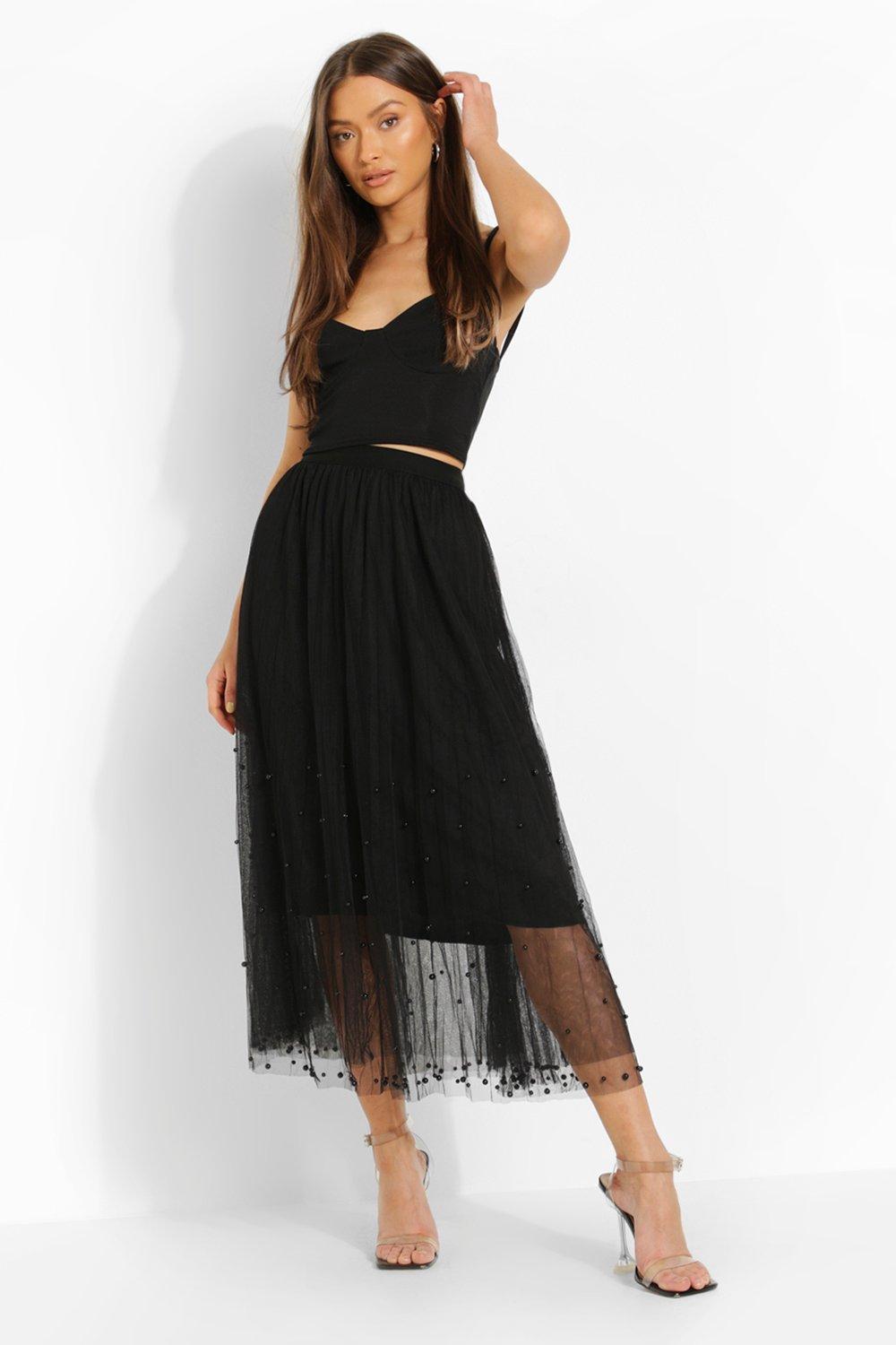 Gonna hot sale tulle midi