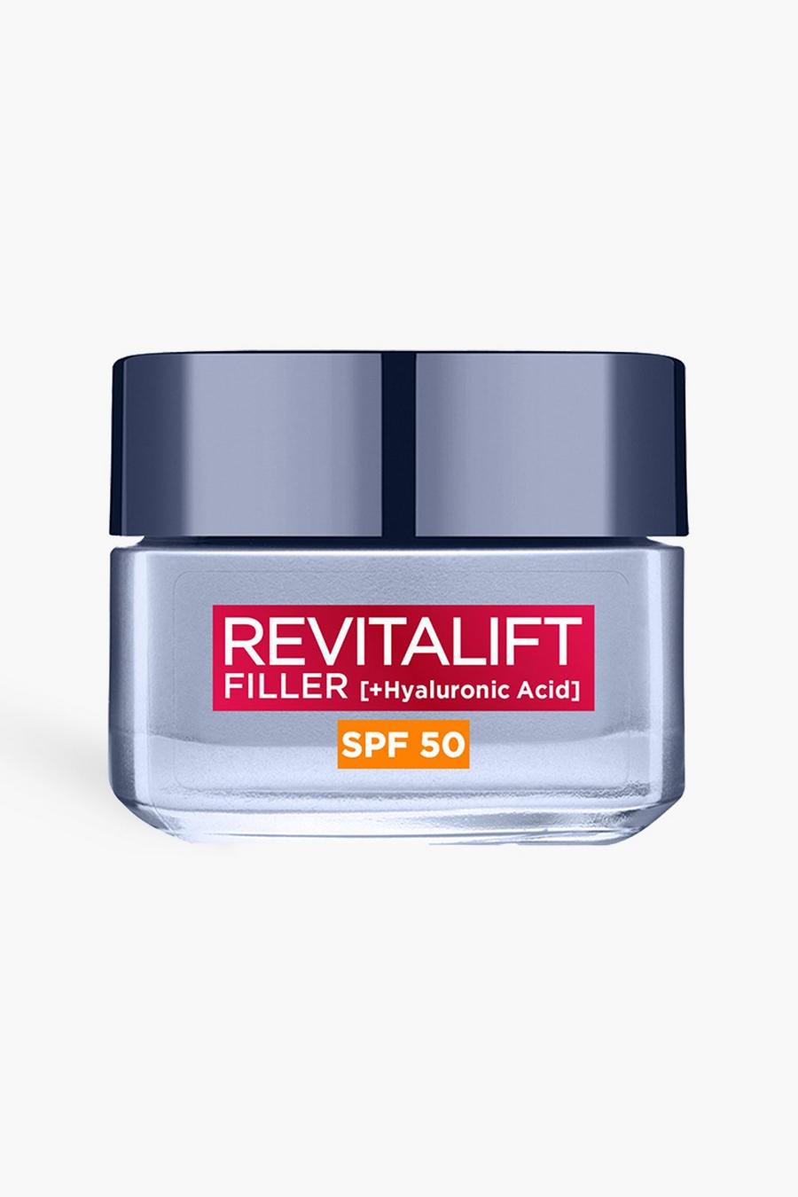 Purple viola L'Oréal Paris Revitalift Filler Replumping Anti-Ageing Hyaluronic Acid Cream With SPF 50, 50ml