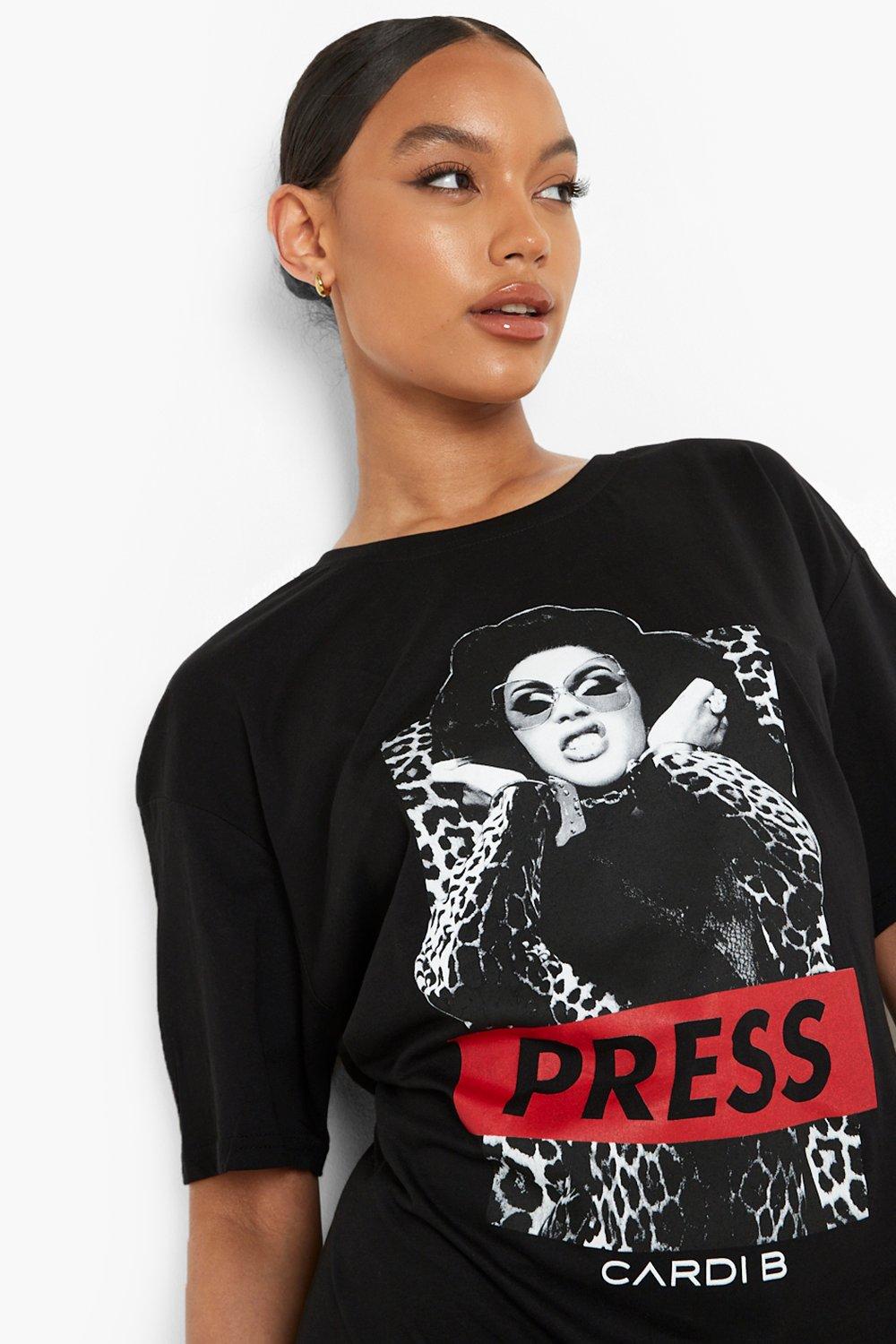 cardi b shirt dress