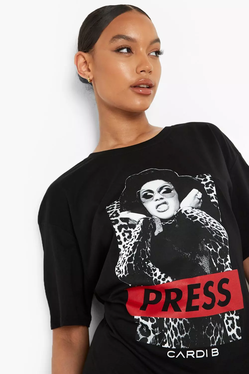 Cardi b 2025 shirt dress