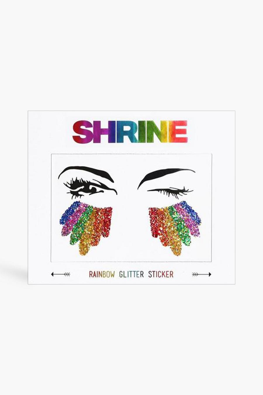 Multi Shrine Glittriga klistermärken med regnbågsfärger image number 1