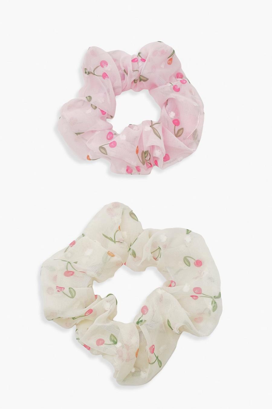 Multi 2 Pack Cherry Pack Scrunchies image number 1