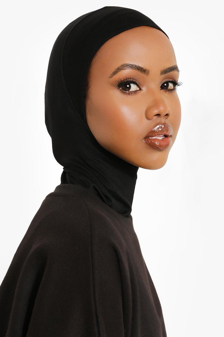 Black Plain Headscarf image number 1
