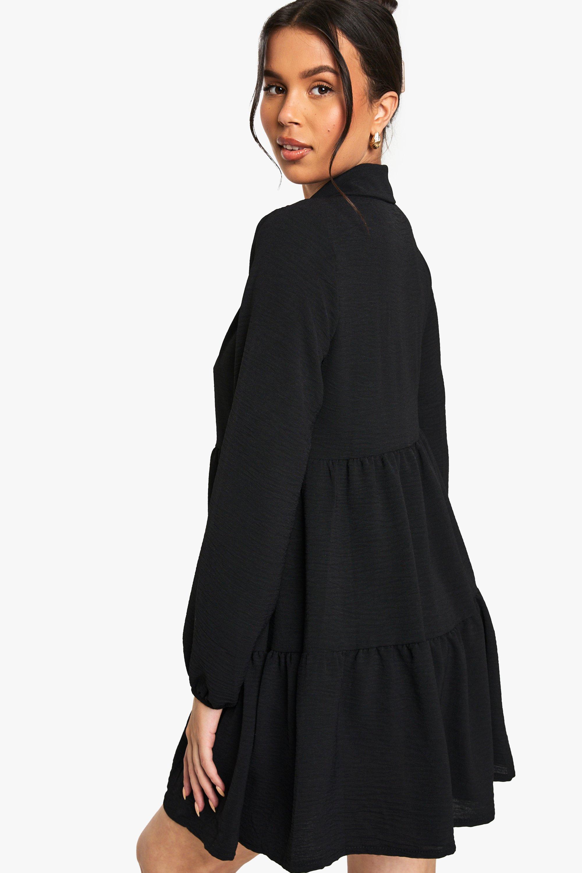 Tiered Smock Shirt Dress | boohoo USA