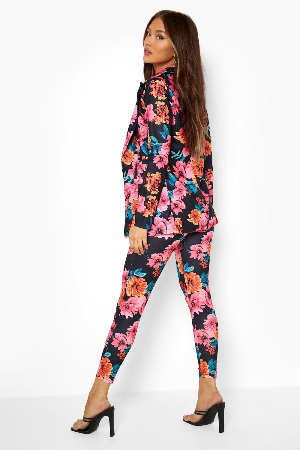 Vibrant Floral Leggings Medium