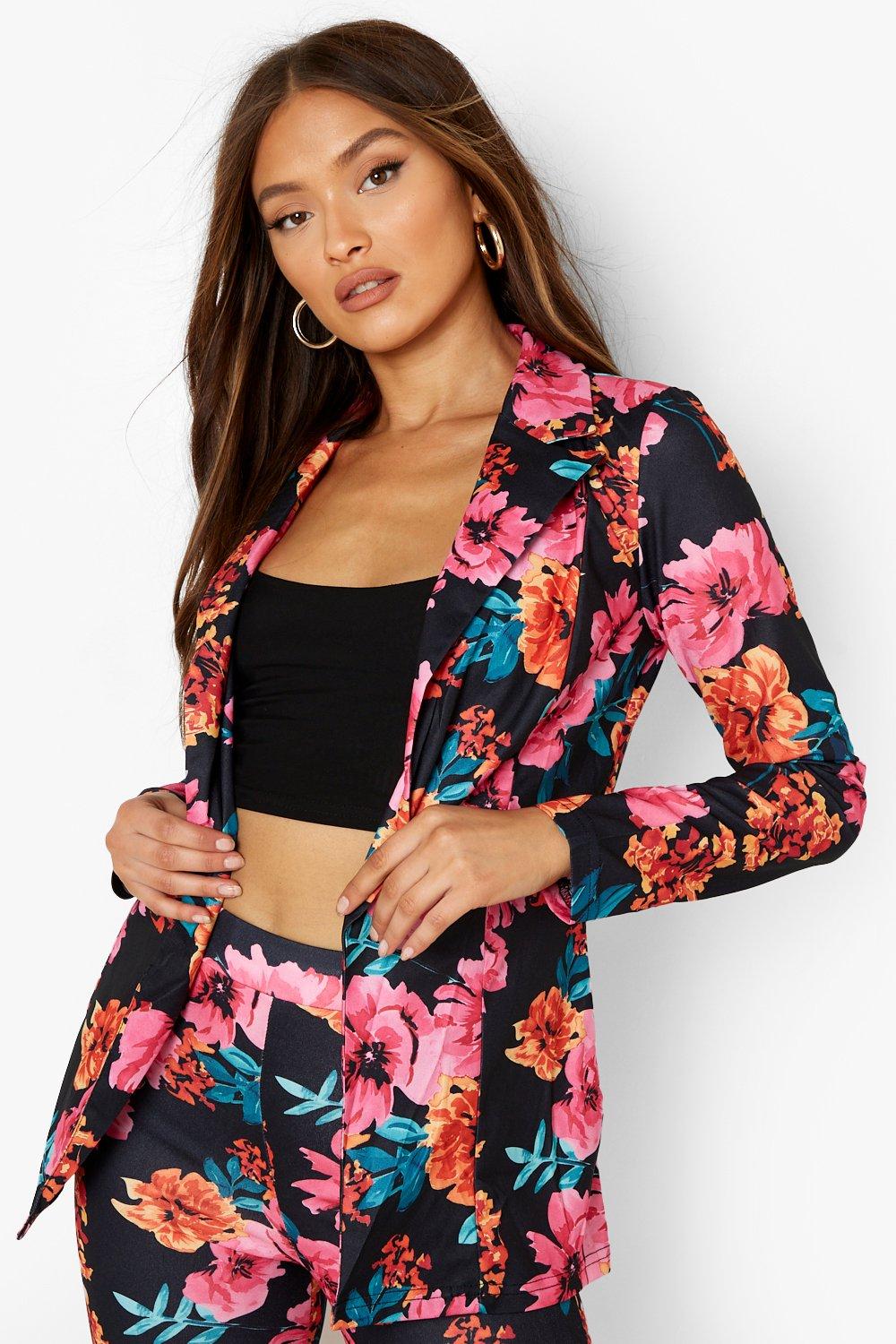 Women's floral 2025 blazer uk