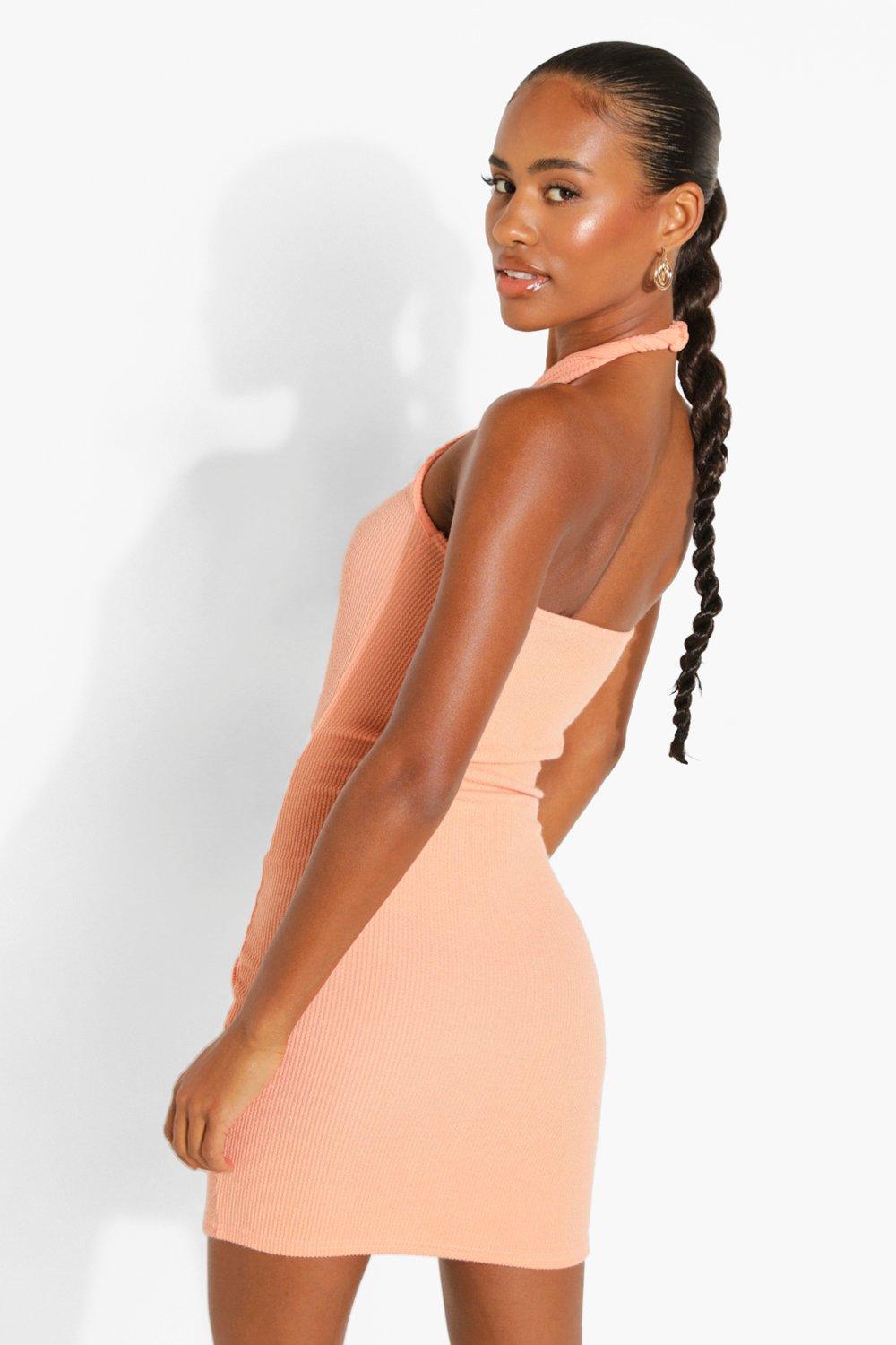 Boohoo hot sale coral dress