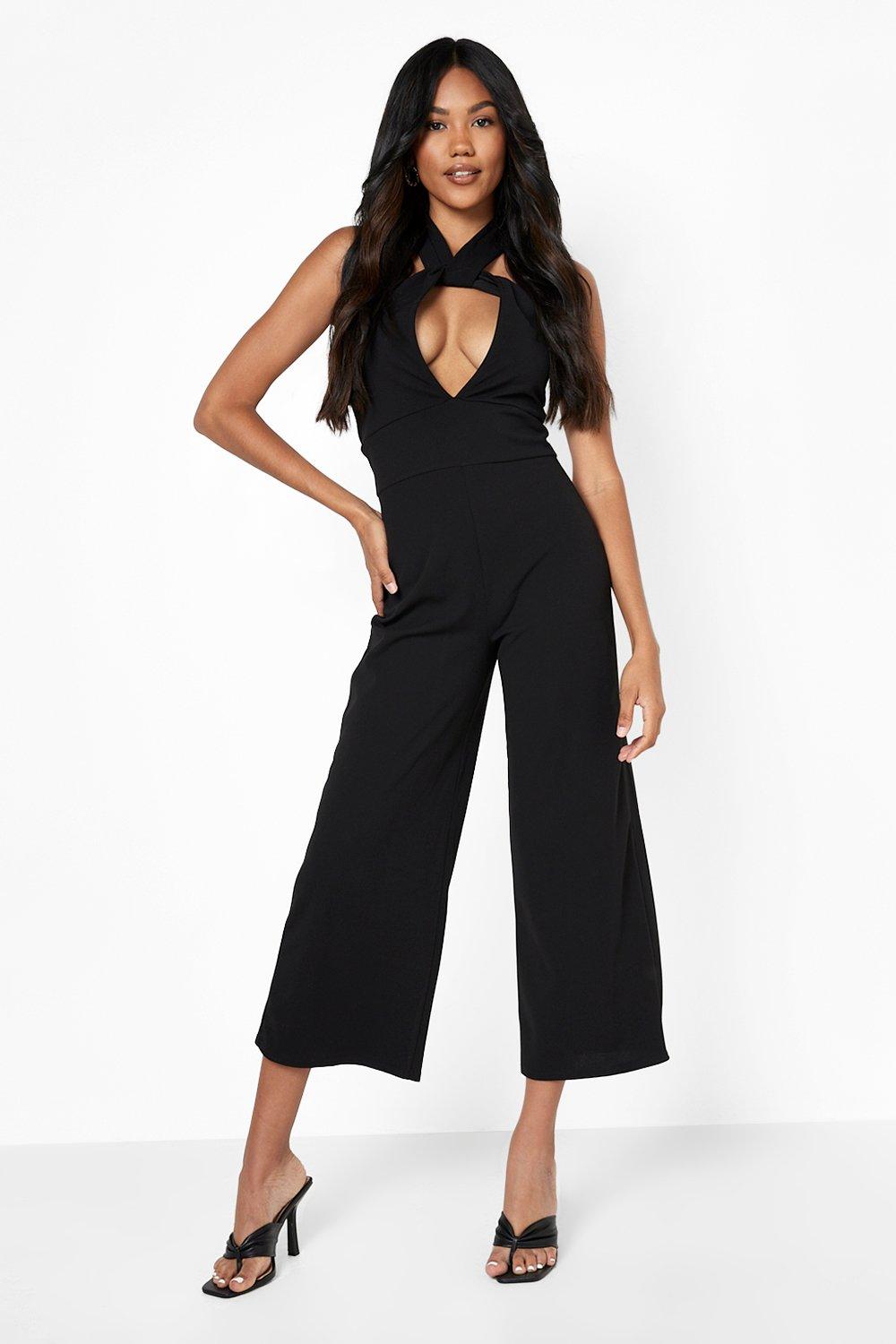 Halter neck culotte store jumpsuit