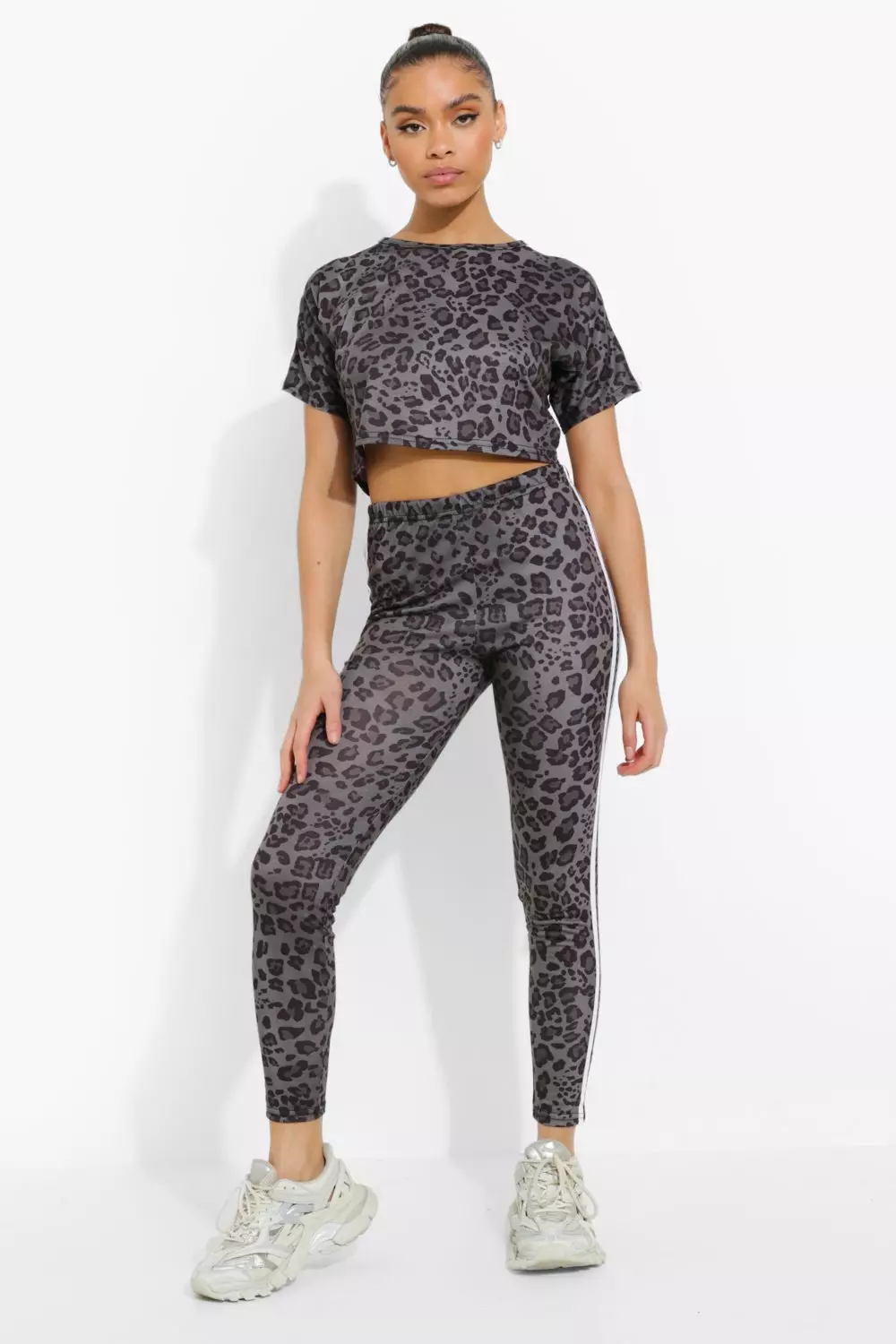 The Artemis Leopard Print Gym Leggings in Black – The Gym Wear Boutique