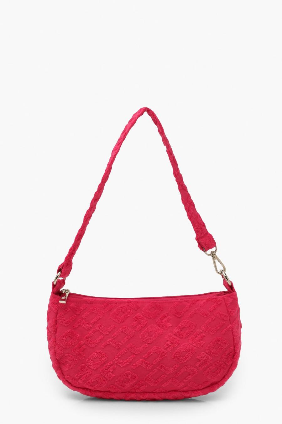 Pink Ofcl Terry Toweling Shoulder Bag image number 1