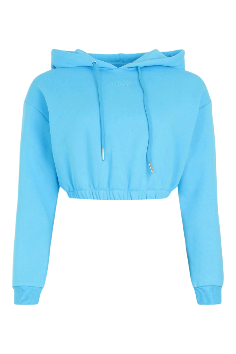 Baby blue crop hot sale top hoodie