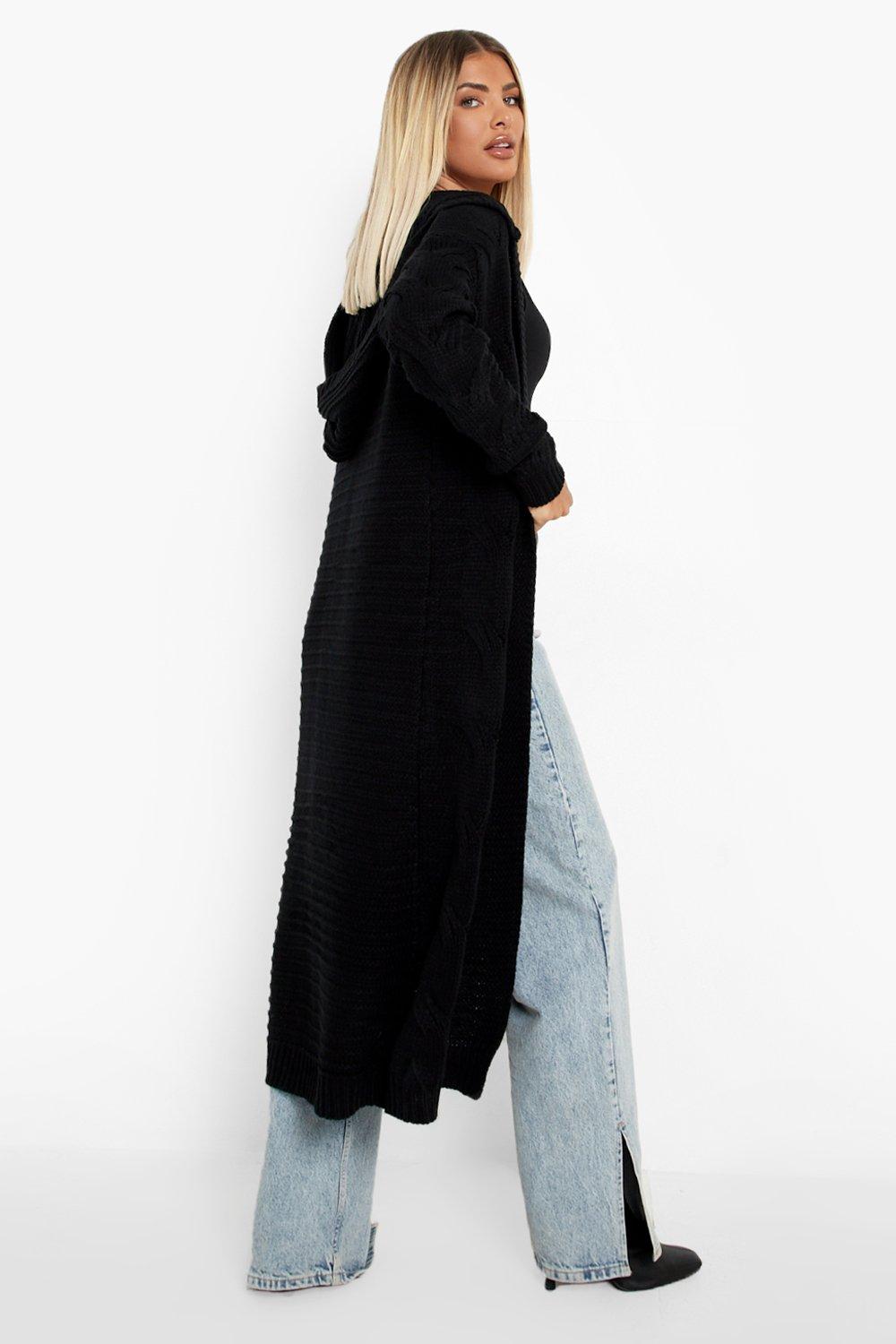 Hooded maxi cardigan best sale