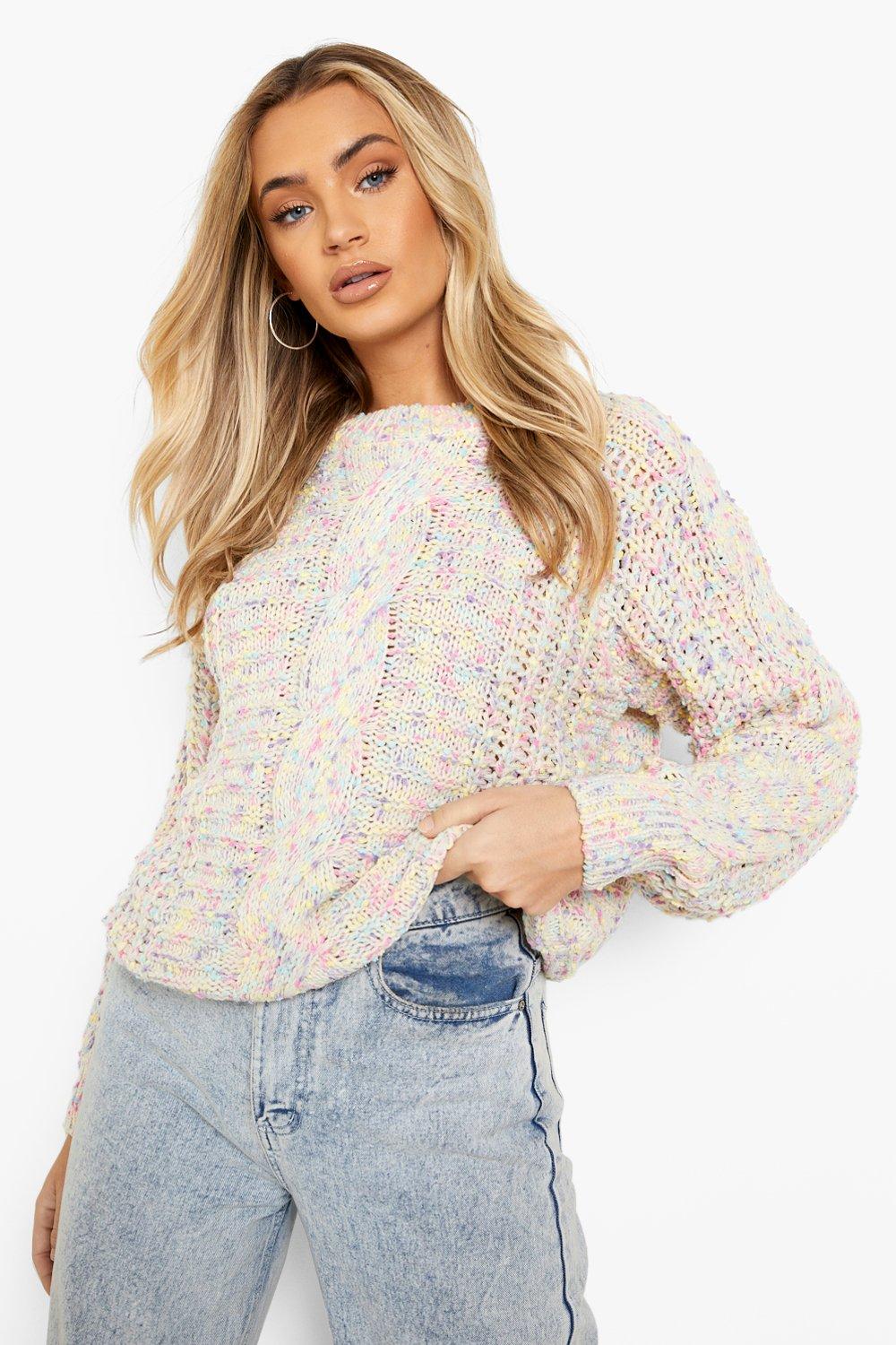 Boohoo rainbow outlet jumper