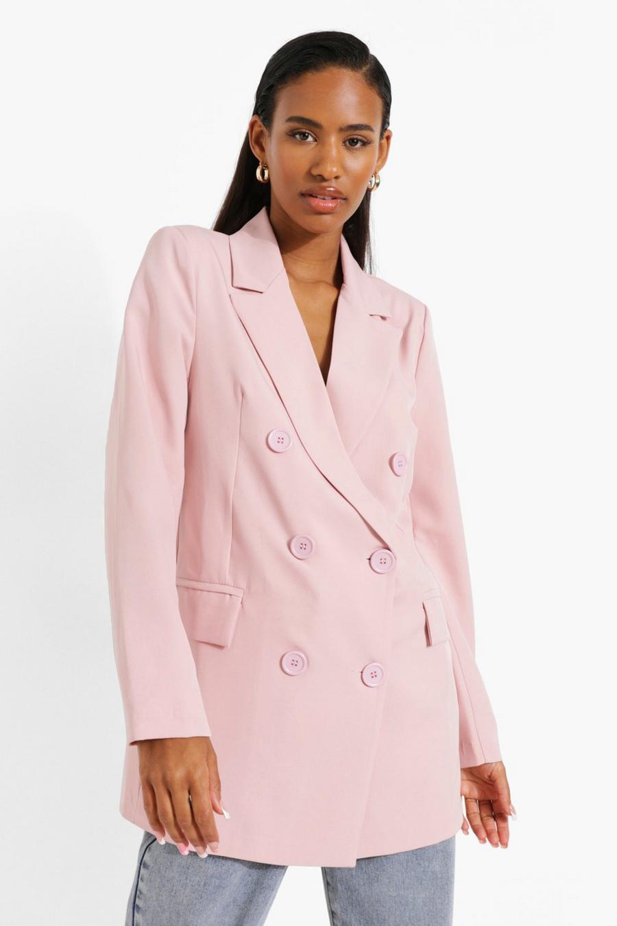Rose Double Breasted Longline Tailored Blazer image number 1