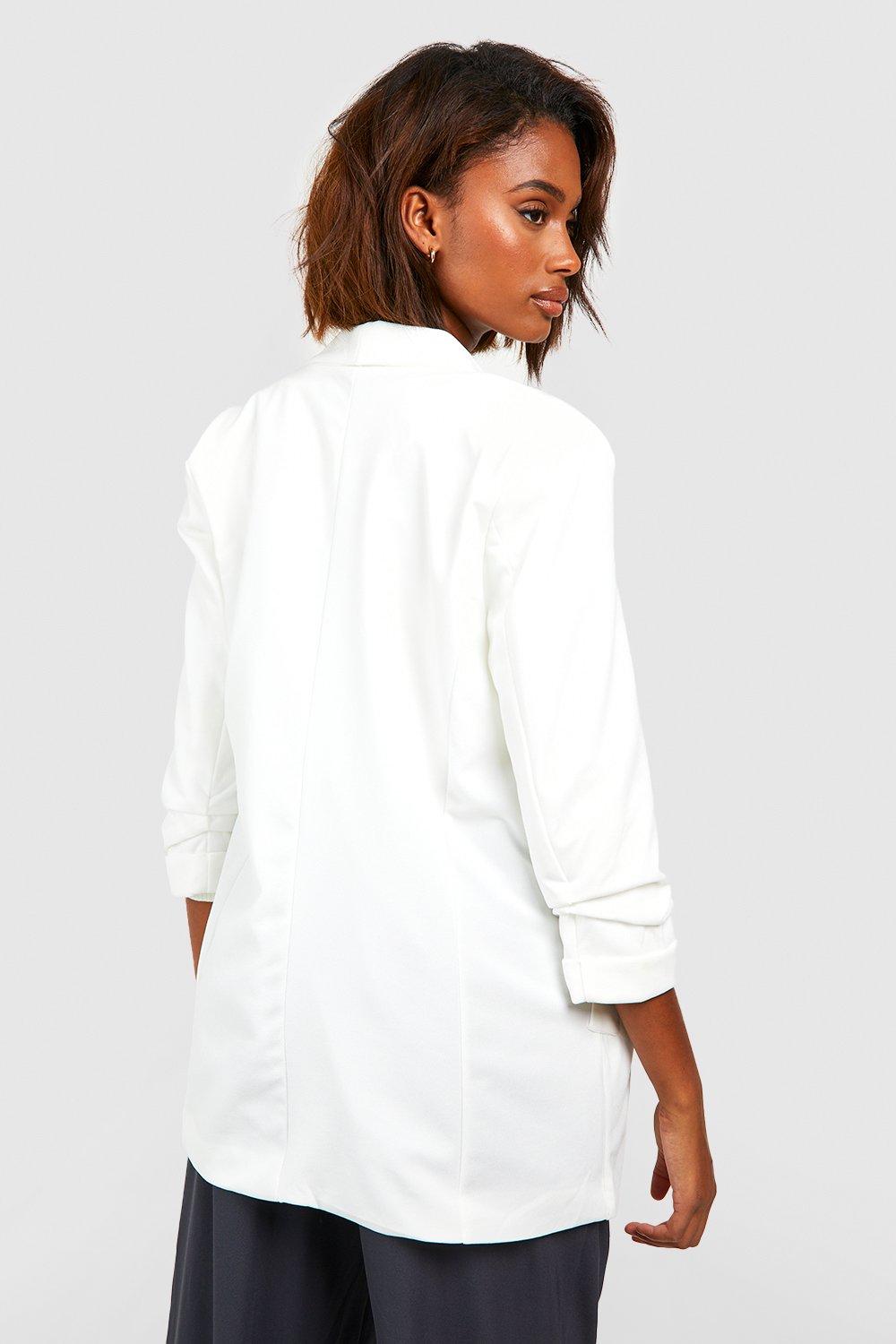 White deals jersey blazer