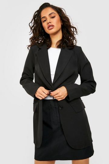 Fitted Tailored Blazer black