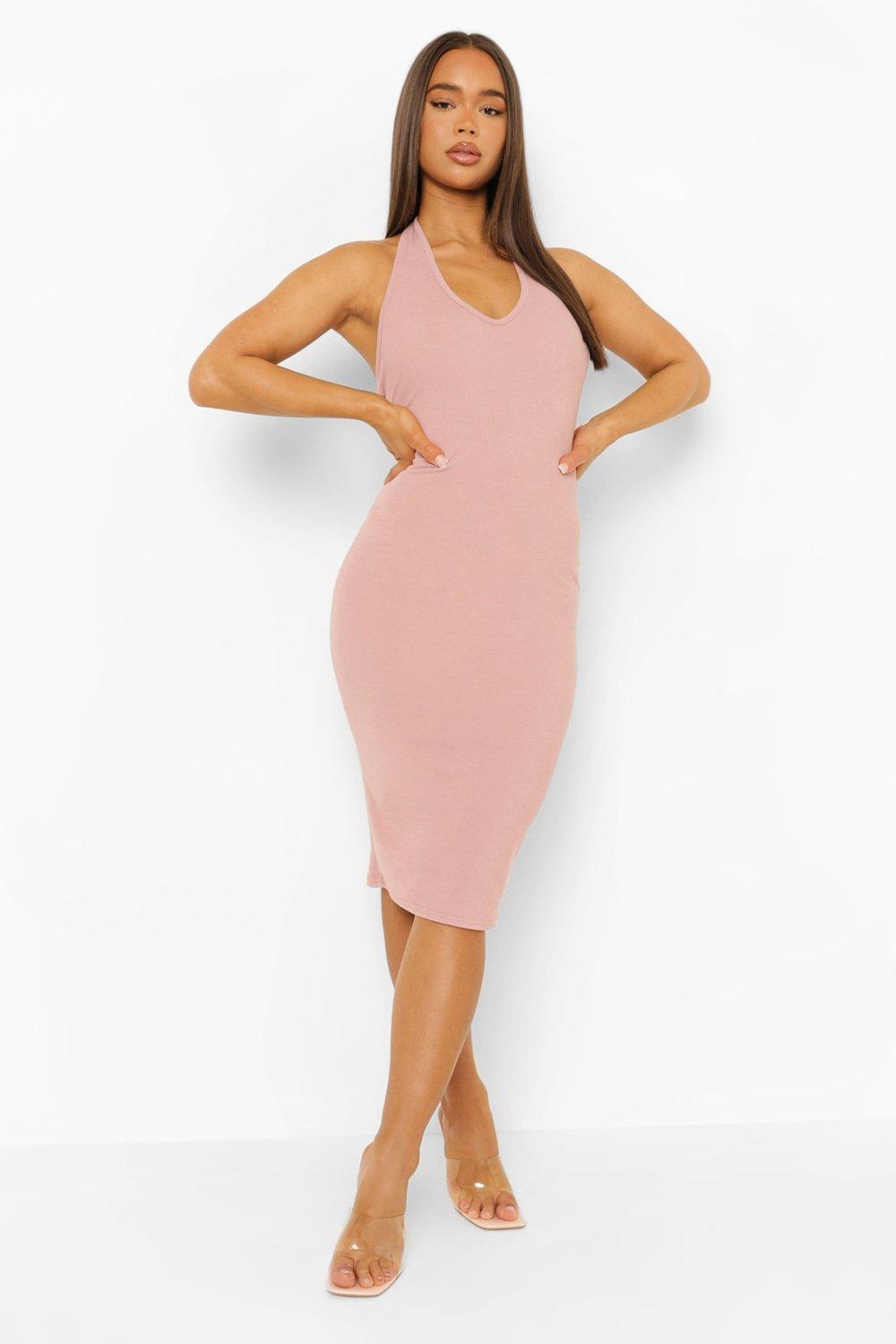 Midi dress outlet halter neck