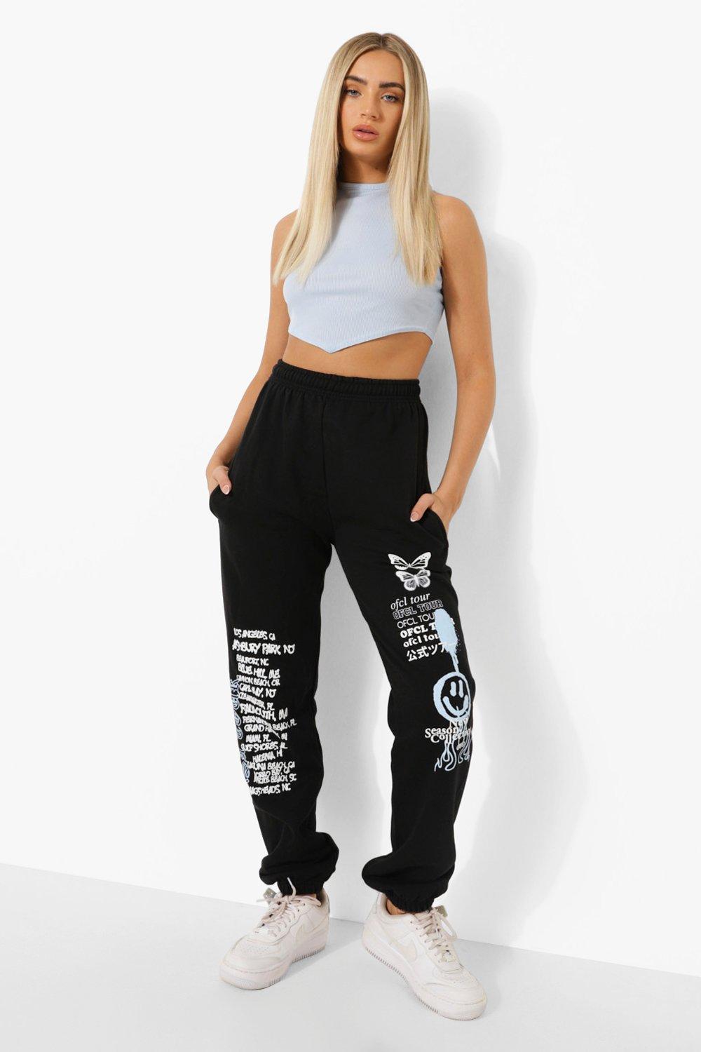 Graffiti Print Joggers