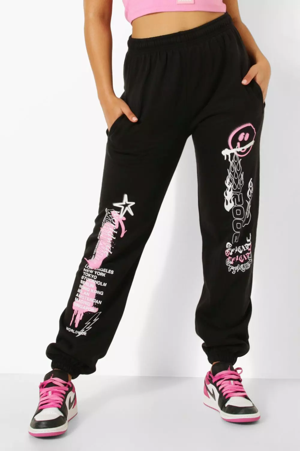 Graffiti Print Joggers