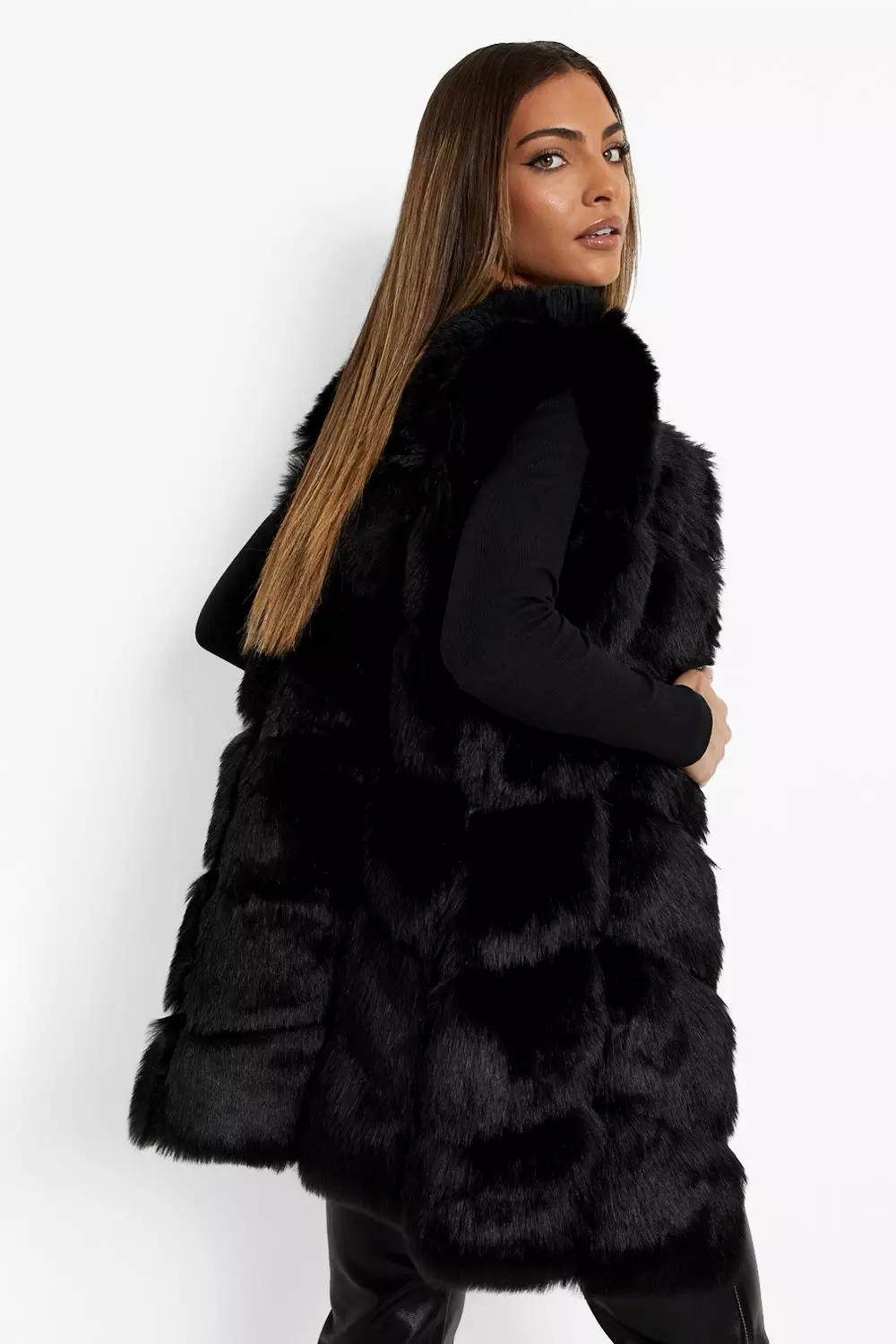 Fur shop bubble gilet