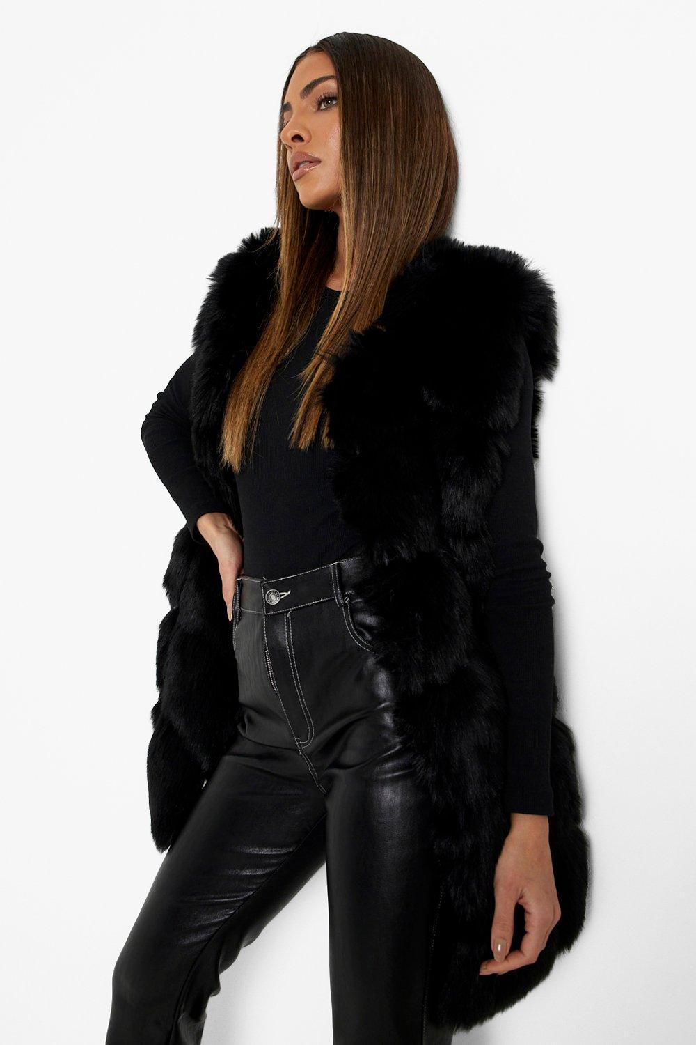 Faux fur bubble clearance gilet