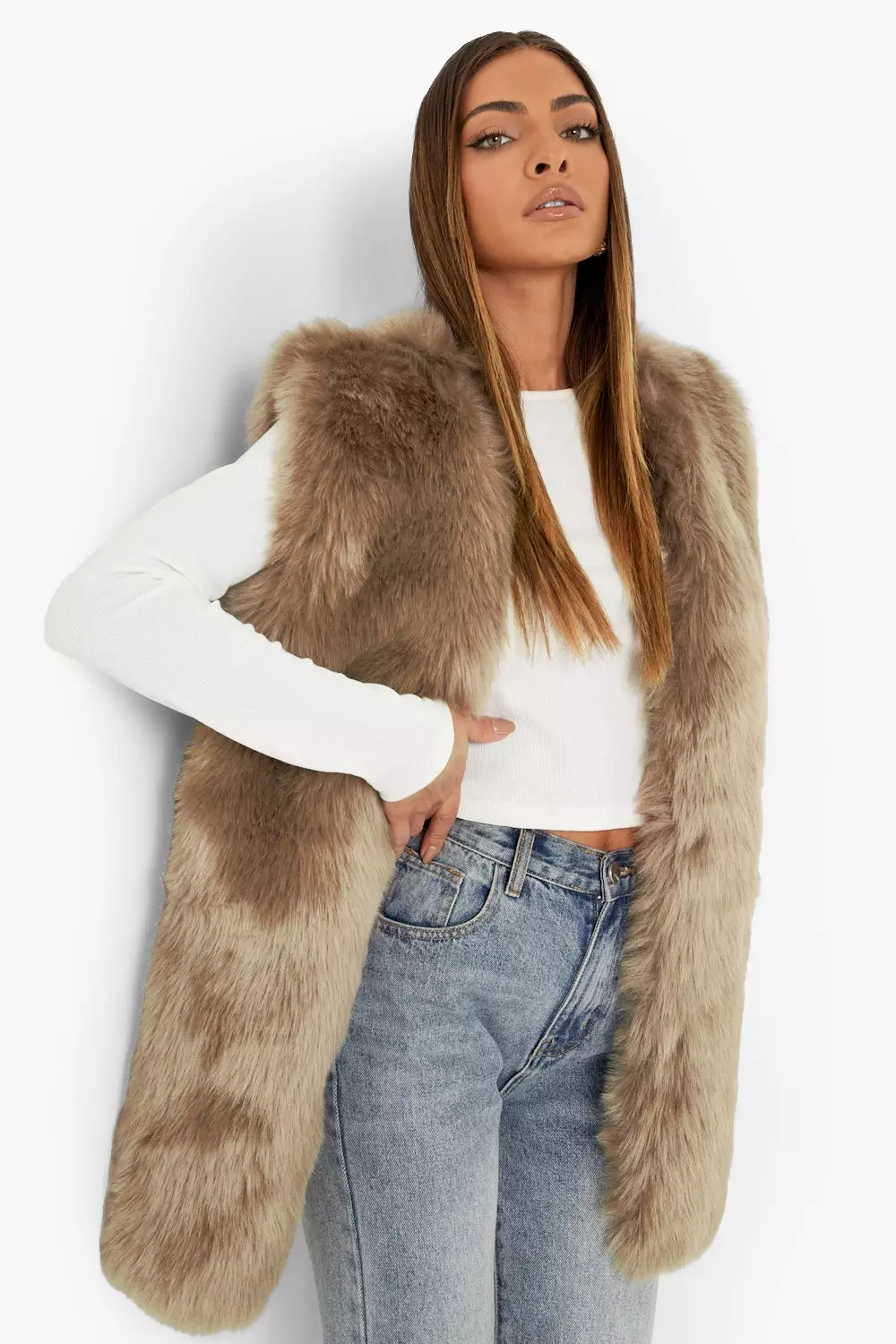 Boohoo hot sale fur gilet