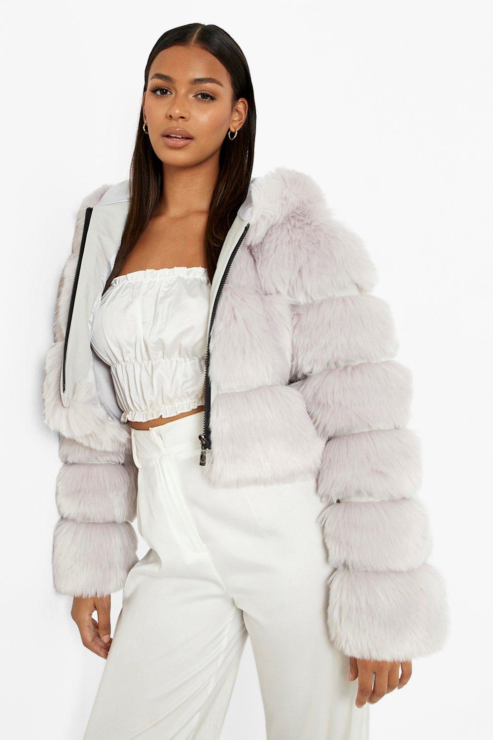 Boohoo faux fur on sale jacket