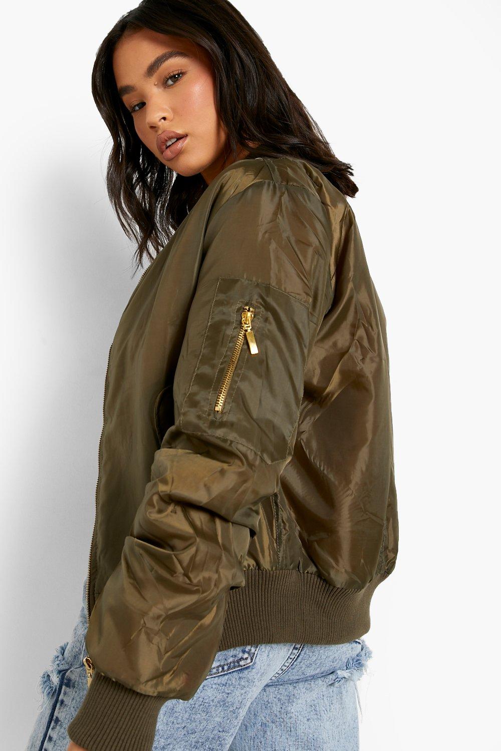 Boohoo on sale khaki jacket