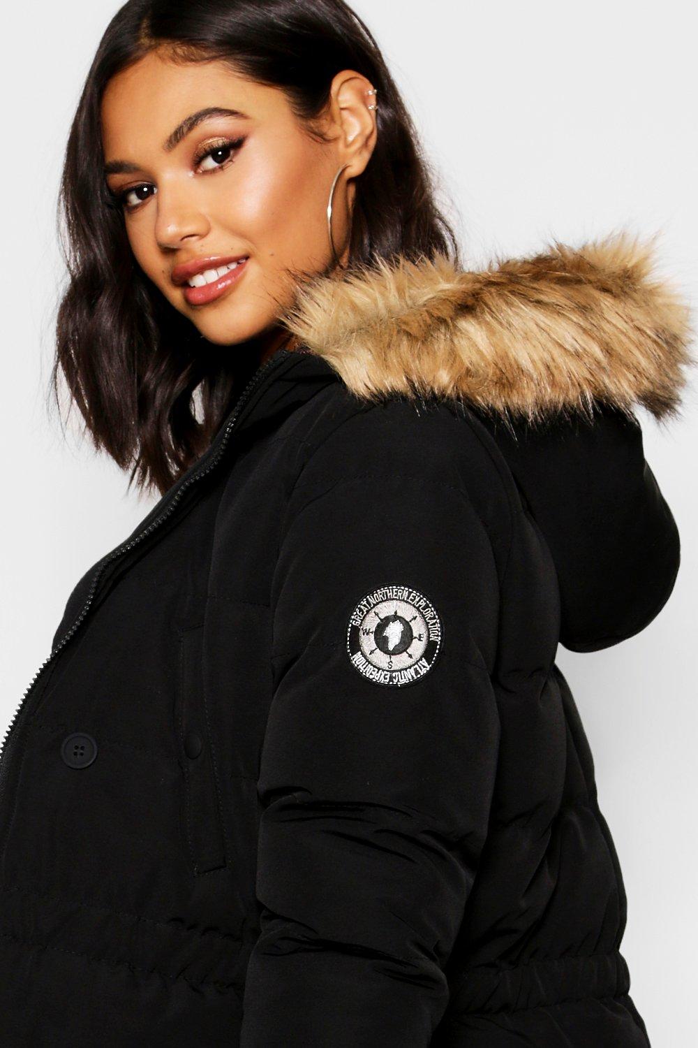 期間限定特別価格 Mountaineering Luxe Trim Fur Faux Parka boohoo | Coat Clothing