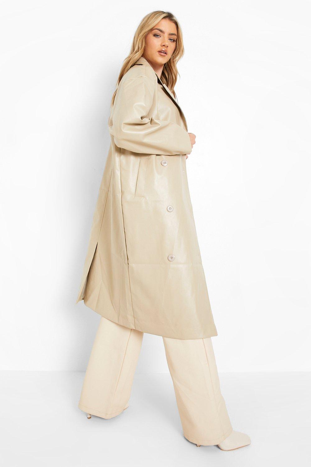 Boohoo long coat hotsell