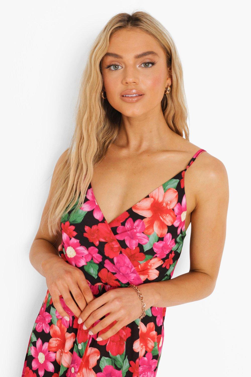 huwelijk insect bloed Grote Bloemen Maxi Jurk | boohoo