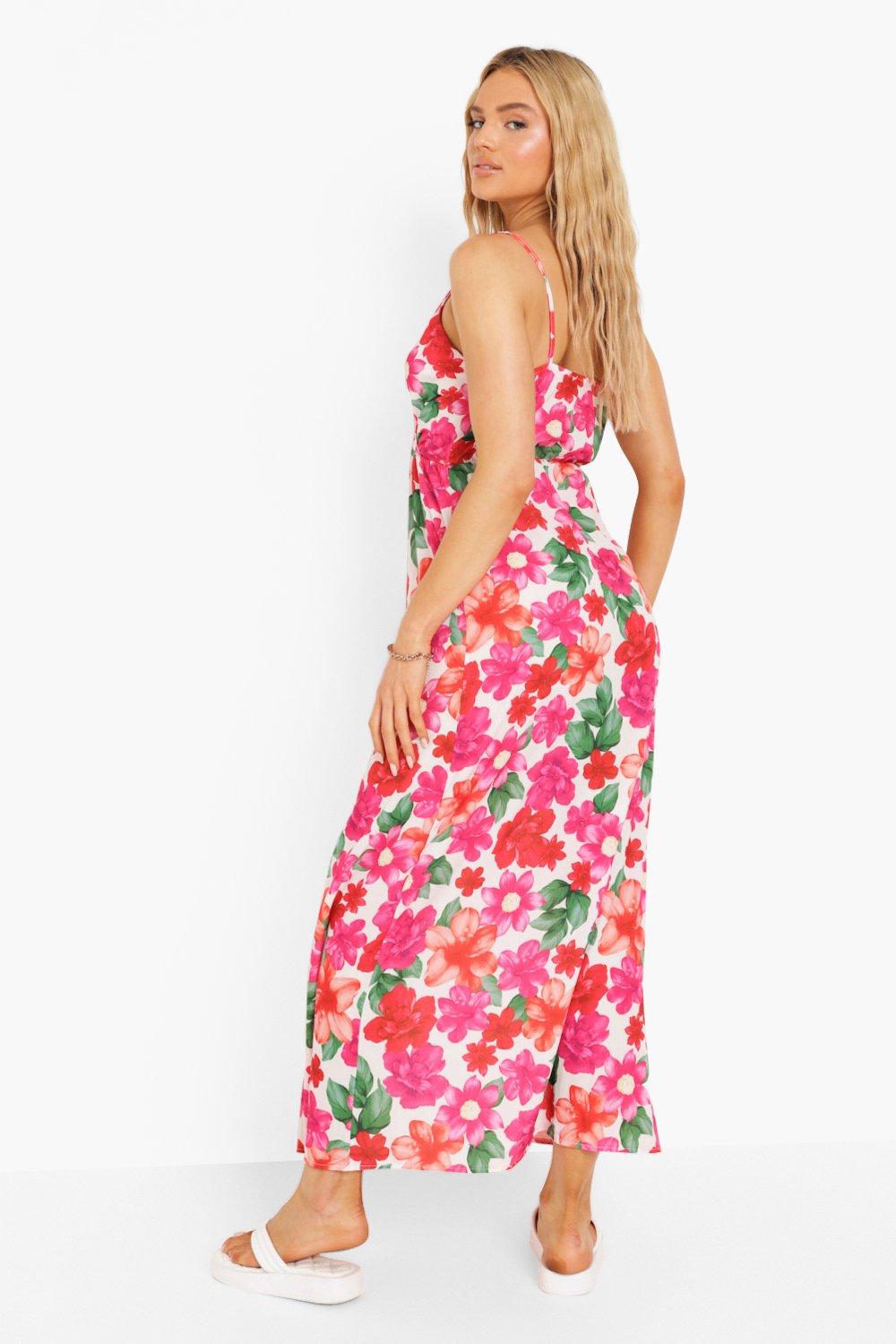 Large Floral Maxi Dress | boohoo