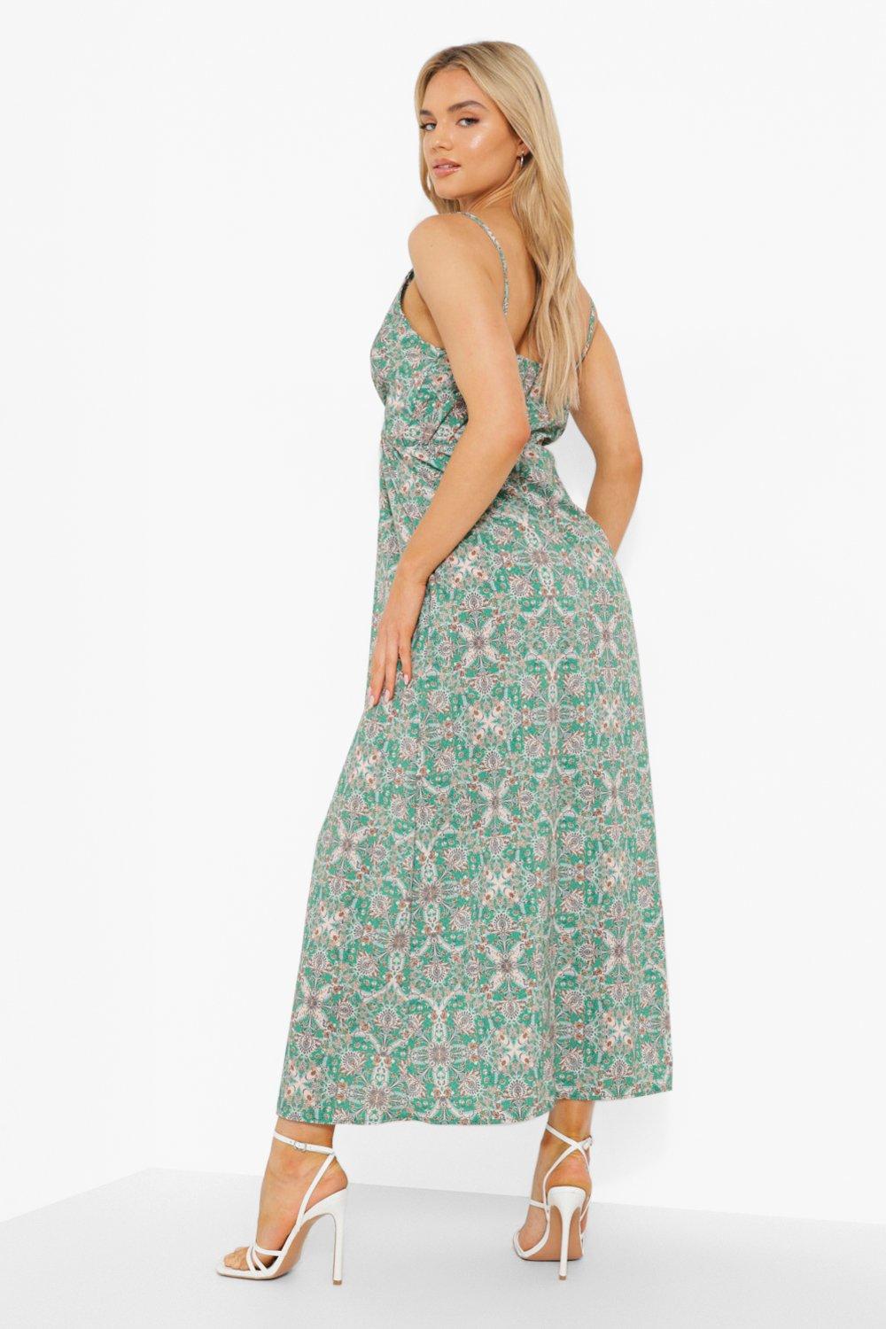 Boohoo paisley best sale maxi dress