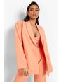 Peach orange Tailored Relaxed Fit Blazer